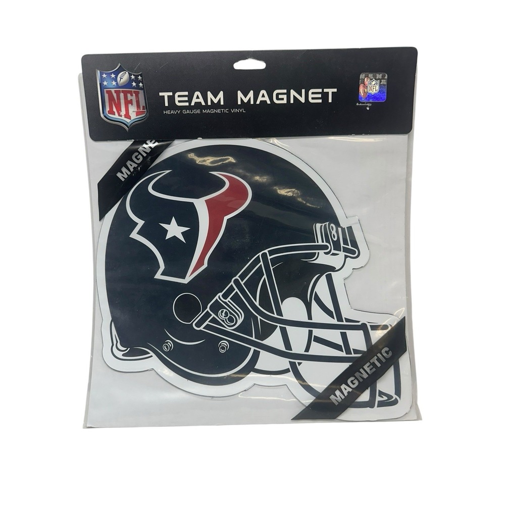 HOUSTON TEXANS‎ - Stockdale 10" Indoor/Outdoor Helmet/Logo MAGNET/SIGN - NEW